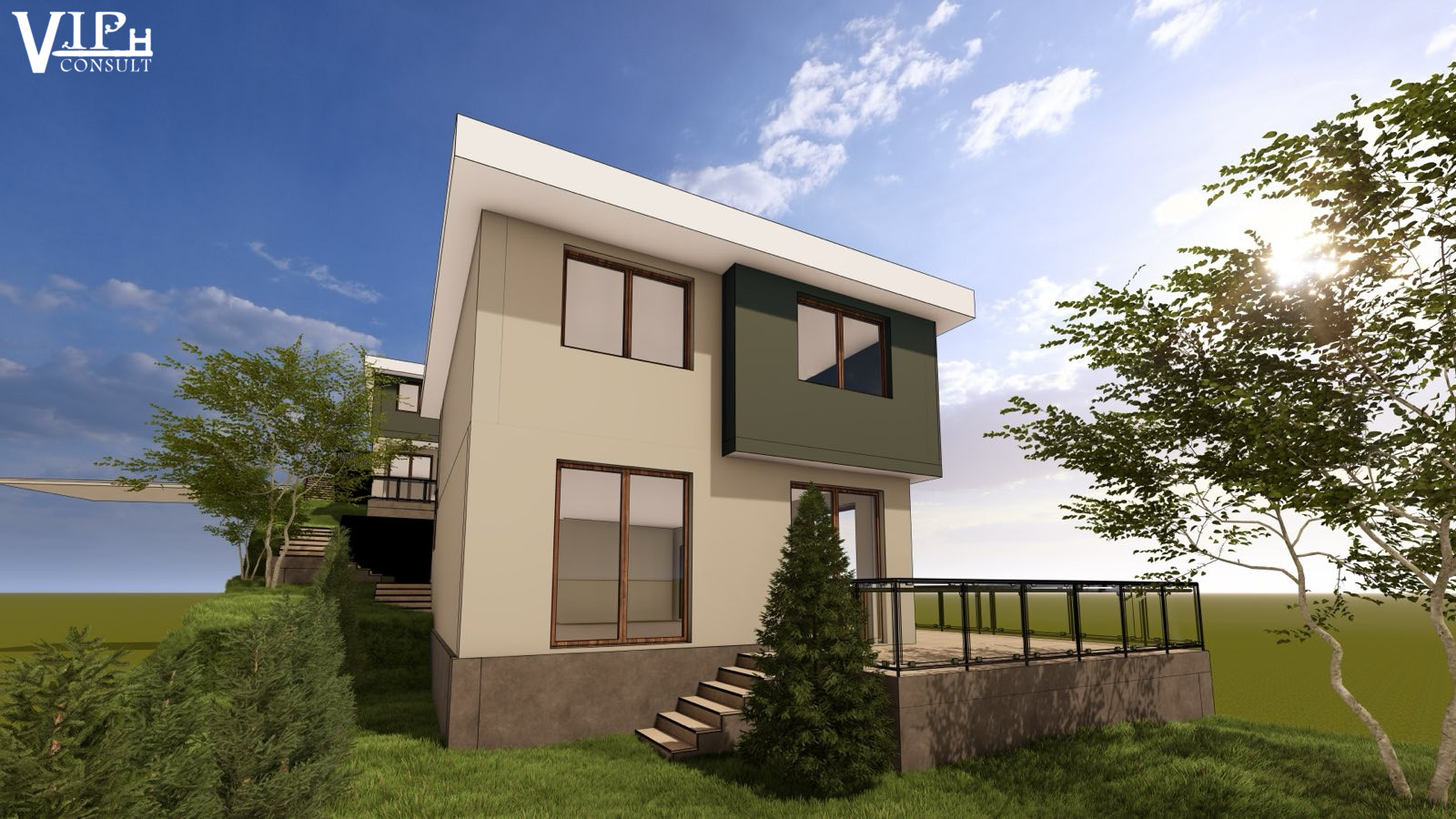 къща с морска панорама