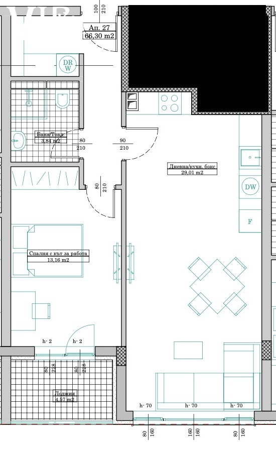 двустаен апартамент