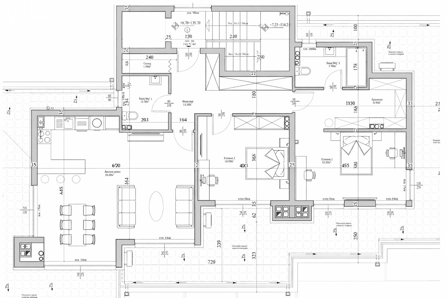 тристаен апартамент - Пентхаус